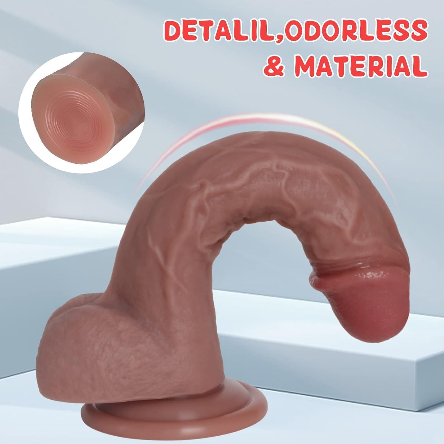 【A27】Silicone Manual Dildo 8.3 - Image 4