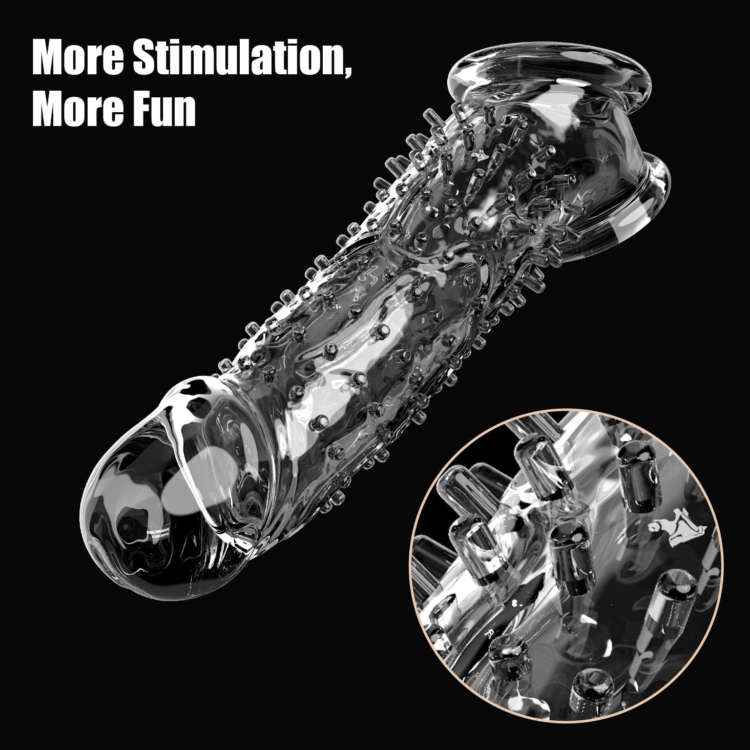 【A18】Soft Penis Sleeve 7.1inch - Image 4